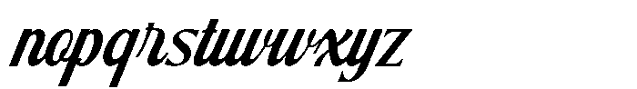 Hidden Route Script Font LOWERCASE
