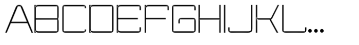 Hidepolis Thin Font UPPERCASE