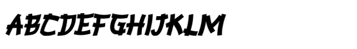 Hidetozhe Italic Font UPPERCASE