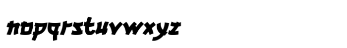 Hidetozhe Italic Font LOWERCASE