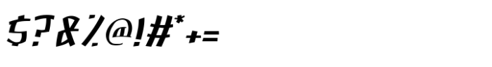 Hidetozhe Thin Italic Font OTHER CHARS