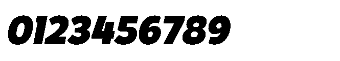 Hidophin Black Italic Font OTHER CHARS