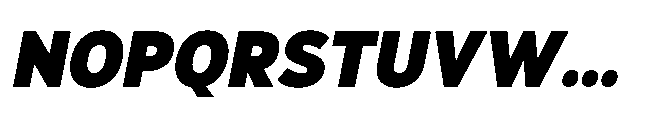 Hidophin Black Italic Font UPPERCASE