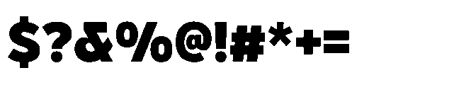 Hidophin Black Font OTHER CHARS