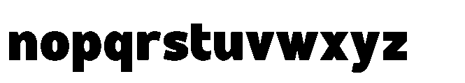 Hidophin Black Font LOWERCASE