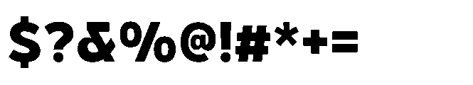 Hidophin Extra Bold Font OTHER CHARS
