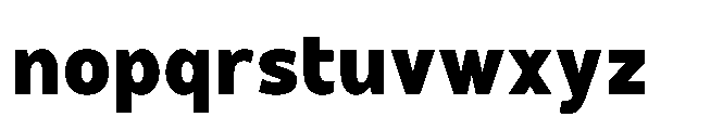 Hidophin Extra Bold Font LOWERCASE