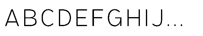 Hidophin Extra Light Font UPPERCASE