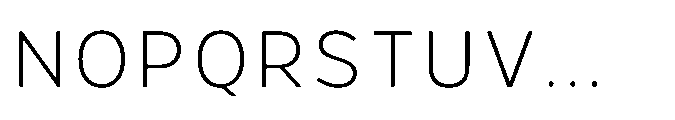 Hidophin Extra Light Font UPPERCASE