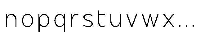 Hidophin Extra Light Font LOWERCASE