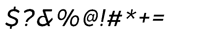 Hidophin Italic Font OTHER CHARS