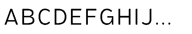 Hidophin Light Font UPPERCASE