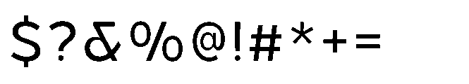 Hidophin Regular Font OTHER CHARS