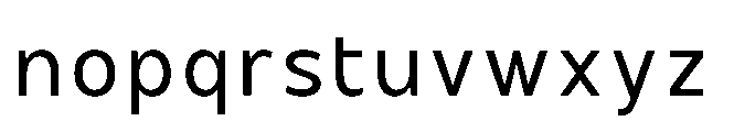 Hidophin Regular Font LOWERCASE