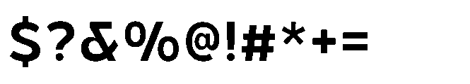Hidophin Semi Bold Font OTHER CHARS
