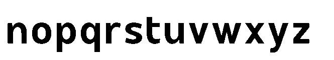 Hidophin Semi Bold Font LOWERCASE