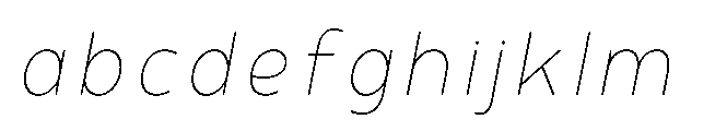 Hidophin Thin Italic FONT