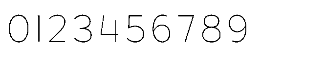 Hidophin Thin Font OTHER CHARS