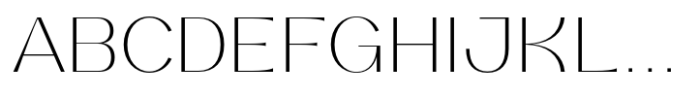 Hidoriya Extralight Font UPPERCASE