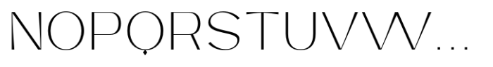 Hidoriya Extralight Font UPPERCASE