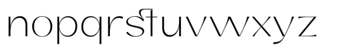 Hidoriya Extralight Font LOWERCASE