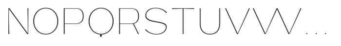 Hidoriya Thin Font UPPERCASE