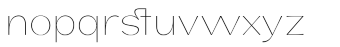 Hidoriya Thin Font LOWERCASE
