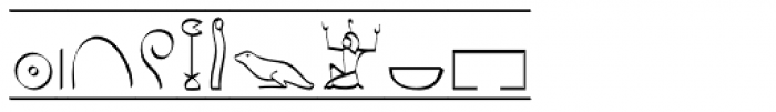 Hieroglyhic Cartouche Font OTHER CHARS
