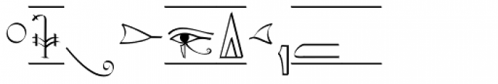 Hieroglyhic Cartouche Font OTHER CHARS