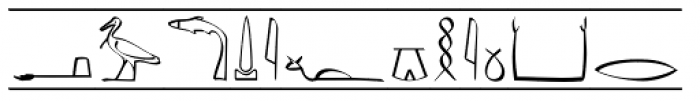Hieroglyhic Cartouche Font UPPERCASE