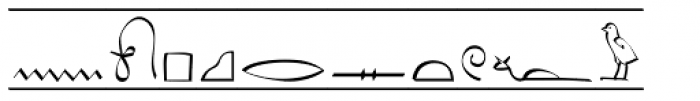 Hieroglyhic Cartouche Font LOWERCASE