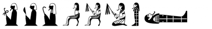 Hieroglyph A Regular Font UPPERCASE