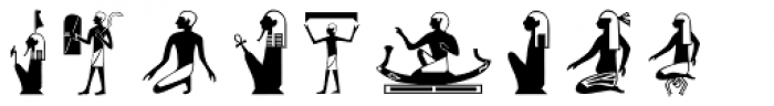 Hieroglyph A Regular Font UPPERCASE