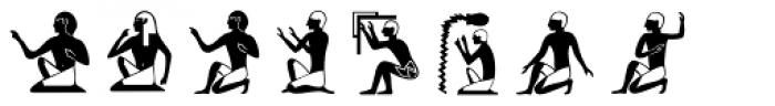Hieroglyph A Regular Font LOWERCASE