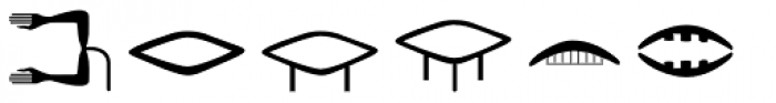 Hieroglyph B Regular Font OTHER CHARS