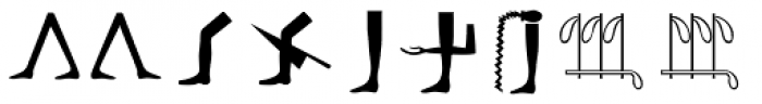 Hieroglyph B Regular Font UPPERCASE