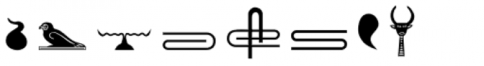 Hieroglyph C Regular Font OTHER CHARS
