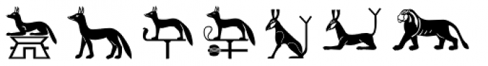 Hieroglyph C Regular Font LOWERCASE