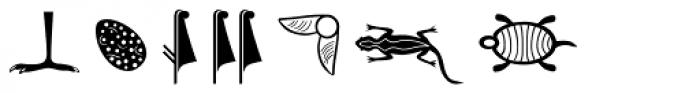 Hieroglyph D Regular Font UPPERCASE