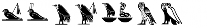 Hieroglyph D Regular Font LOWERCASE