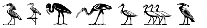 Hieroglyph D Regular Font LOWERCASE