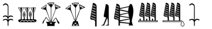 Hieroglyph E Regular Font OTHER CHARS