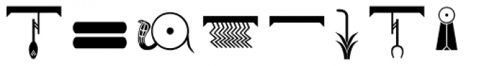 Hieroglyph E Regular Font OTHER CHARS