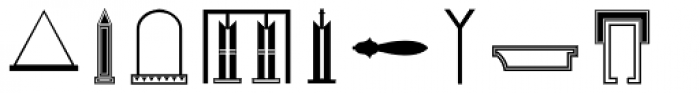 Hieroglyph F Regular Font UPPERCASE