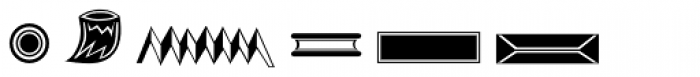 Hieroglyph F Regular Font LOWERCASE