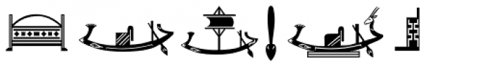 Hieroglyph G Regular Font OTHER CHARS