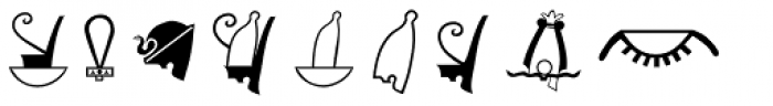 Hieroglyph G Regular Font OTHER CHARS