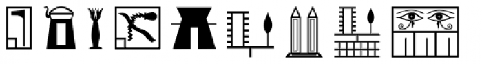 Hieroglyph G Regular Font LOWERCASE