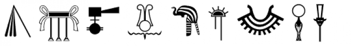Hieroglyph H Regular Font OTHER CHARS