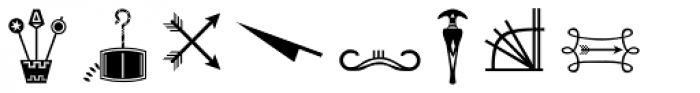 Hieroglyph H Regular Font OTHER CHARS